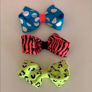 Set of 3 Bright Hair Bows